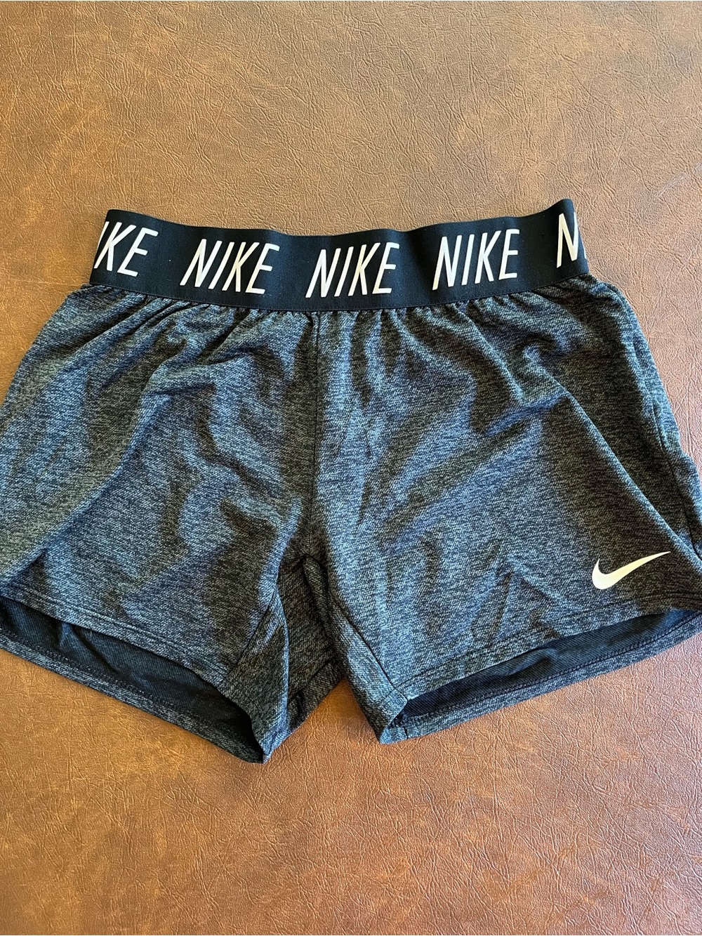 Girls’ Nike Dri-Fit Dark Grey Shorts